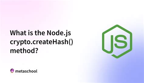 Crypto js create hash.  Jul 12, 2025 · The crypto module in Node.  THis Hmac uses the ...