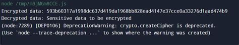 Crypto js example.  Output: Hashed Data is: ecf0cc86124bb4191a1a10f48b1eb2a7b3b3c7aa8c3...