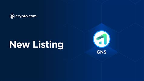 Crypto.com App Lists Gains Network (GNS)