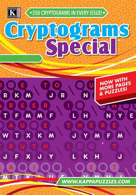 Cryptograms Special Magazine Subscription $28.50 Cheap …