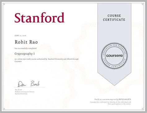 Cryptography I - Stanford University - Learnamic