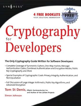 Cryptography for Developers 1st Edition - amazon.com