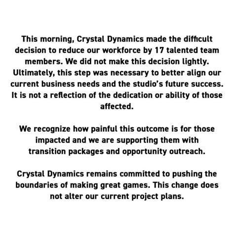 Crystal Dynamics Crystaldynamics Twitter