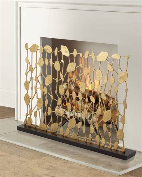 Crystal Fireplace Screen Neiman Marcus