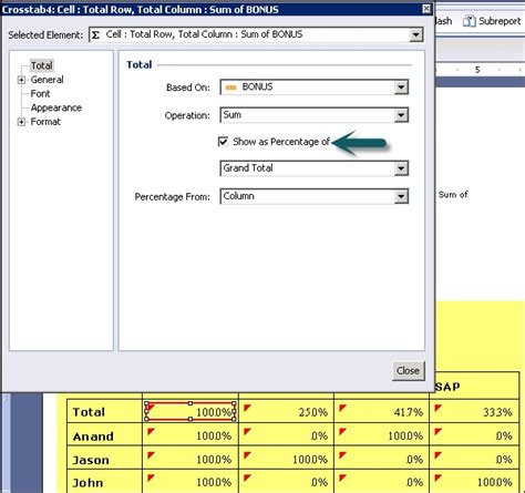 Crystal Reports To display null value rows in crosstab