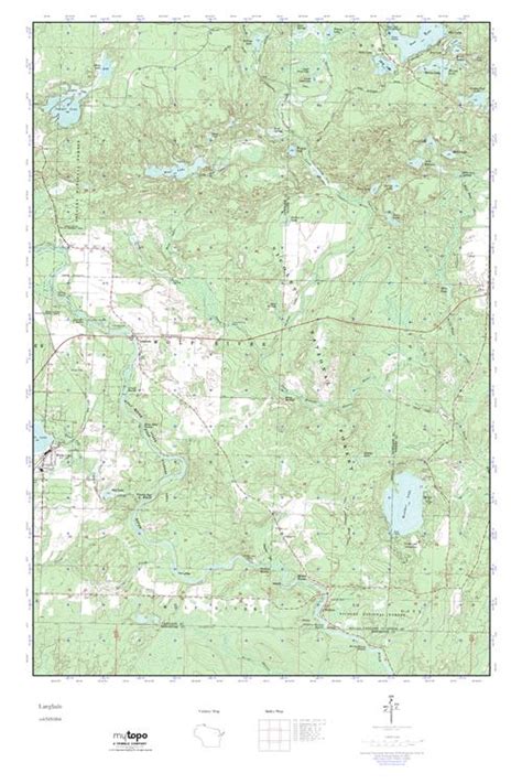 Crystal Spring Fish Hatchery Topo Map in Langlade County, …