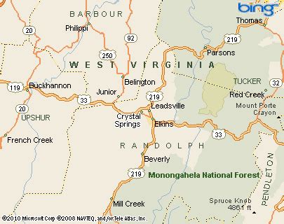 Crystal Springs, WV Map & Directions - MapQuest