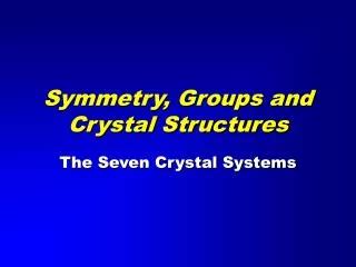 Crystal Structure And Symmetry Group Lecture3 Programmer Sought