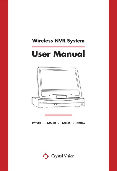 Crystal Vision CVT9604E-3010W User manual Manualzz