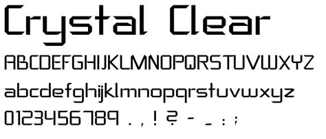 Crystal clear Font Download Free / LegionFonts