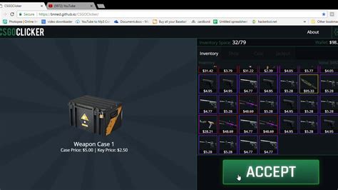Cs go clicker. Csgocases.com - Open CS2 (CS:GO) cases and get the best CS2 (CSGO) skins! Probably the best case opening website in the web. Drop your dream skins. 