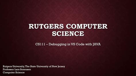 Rutgers University. COMPUTER S. COMPUTER S cs111. Copy 