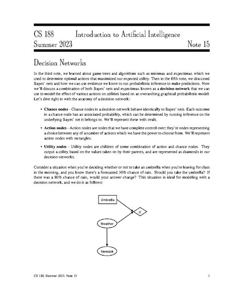 Cs188 berkeley notes.  Homework 10 Self-Assessment is due CS 188: Artificial ...