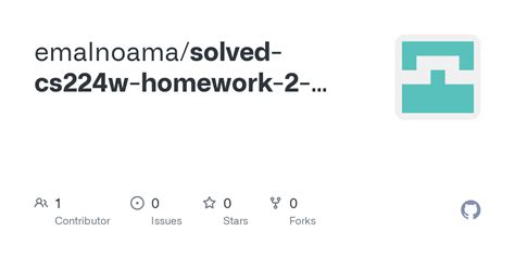 Cs224w homework solutions. .  ...