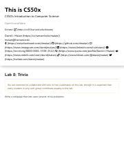 Cs50 lab 8 solution.  This tutorial will cover how to complete CS50x Trivia About This repos...