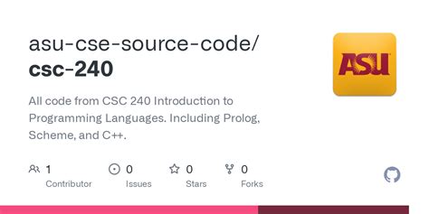 Cse 240 github.  - asu-cse-source-code/csc-240 Deliverables Your github repo con...