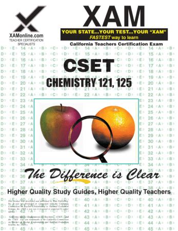 Cset chemistry 121 125 teacher certification test prep study guide xam cset. - Canon ir 3300 i service manual.
