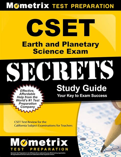 Cset earth and planetary science exam secrets study guide cset test review for the california subject examinations. - Geste d'eve, le - 36 -.
