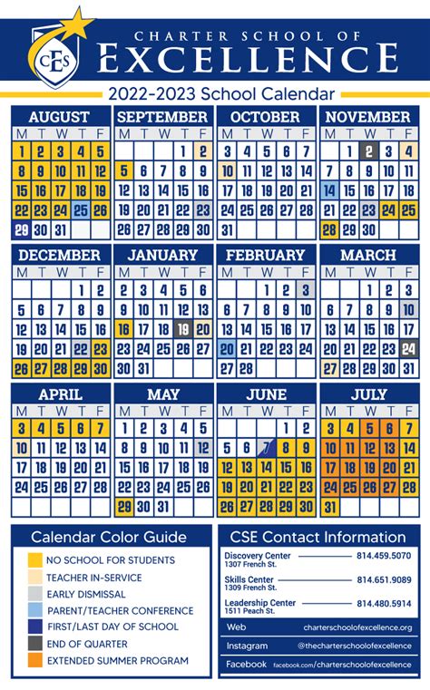 Csi Spring 2022 Calendar