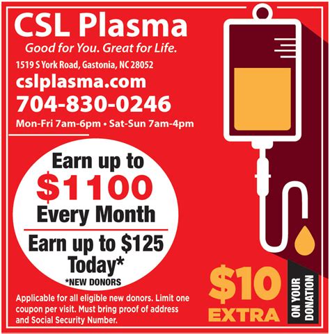 Patrick says CSL Plasma pays him around $55 