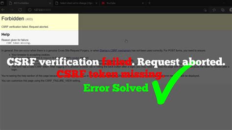 Csrf failed csrf token missing postman. Sep 4, 2016 · You can either use csrfmiddlewaretoken: c...