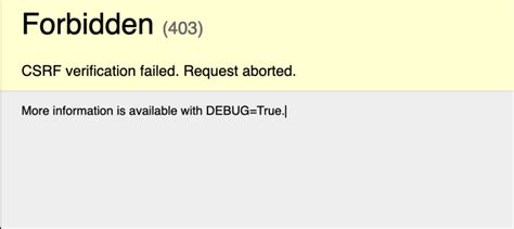 Csrf trusted origins django.  Feb 27, 2026 · Fixing CSRF errors for local URL al...