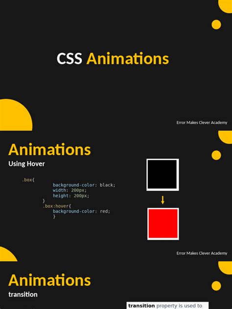 Css animation pdf.  A bit of basic CSS knowledge is needed but I won't assume any kn...