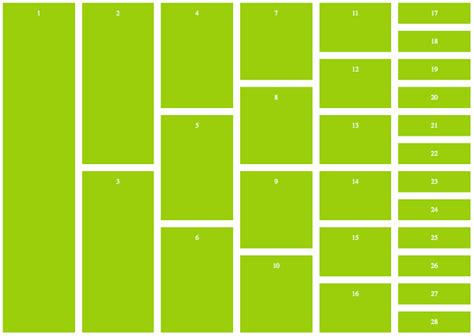 Css grid examples.  This example flips the grid on its side and uses column spans...