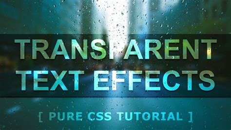 Css transparent text see through background.  Aug 7, 2020 · Is it possi...
