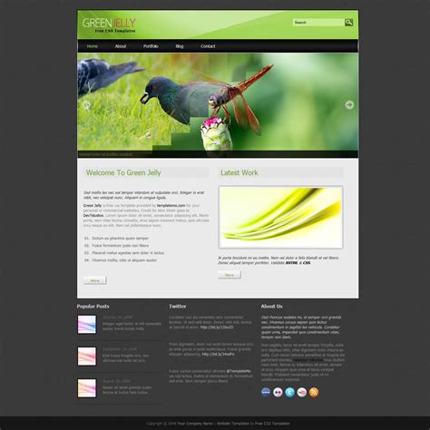 Css website templates. A big gallery of free static website templates with responsive layouts. To edit and download the static HTML template, simply drag it onto the builder. 