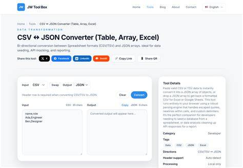 Csv to json excel.  Online tool for converting CSV to JSON.  Upload your Excel...