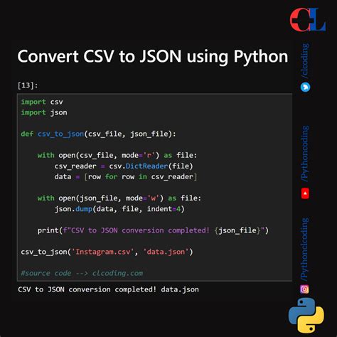 Csv to json python github.  The script ensures a random This is a simpl...