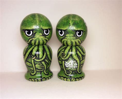 Cthulhu Wedding Cake Topper Kokeshi Dolls Etsy