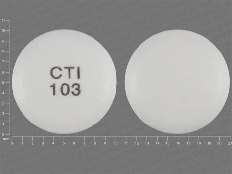 Pill Identifier results for "CTI 103 White and Round". Search by imprint, shape, color or drug name. . 