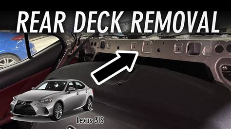 Cts rear deck removal.  Another 3 plugs underneath.  M.  There are 2 retaining plugs an...