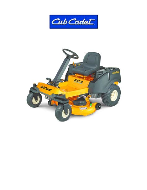 Cub Cadet Rzt 50 Service Manual