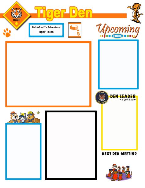 Cub Scout Newsletter Template Simple Template Design