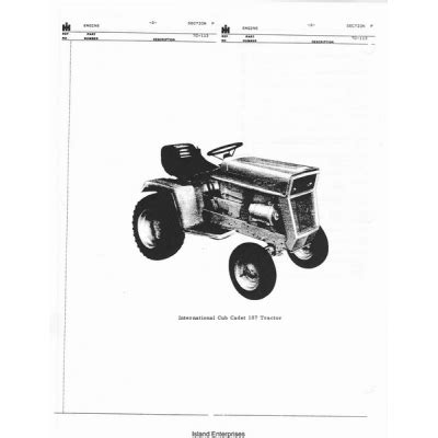 Cub cadet 107 tc 113 p traktor teile handbuch. - 139cc ohv powermore engine mtd owners manuals.