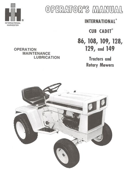 Cub cadet 109 tc 157 d manuale ricambi per trattori. - In the shadow of gods wings group study guide.