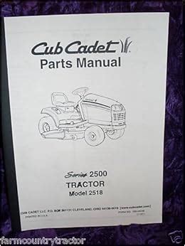 Cub cadet 2500 series2518 tractor oem parts manual. - Thomson reuters eikon quick start guide.