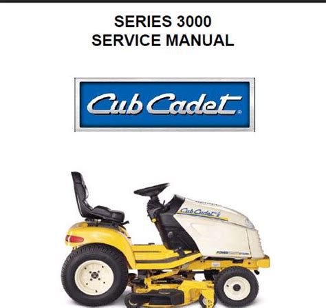 Cub cadet 3000 series tractors repair manual. - 35 classic briggs and stratton manual.