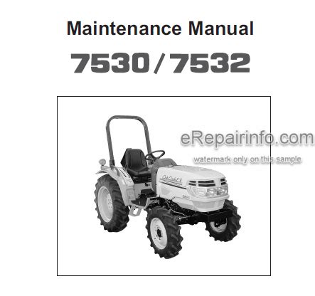 Cub cadet 7530 7532 tractors factory repair manual. - Guía de estudio de certificación autocad.