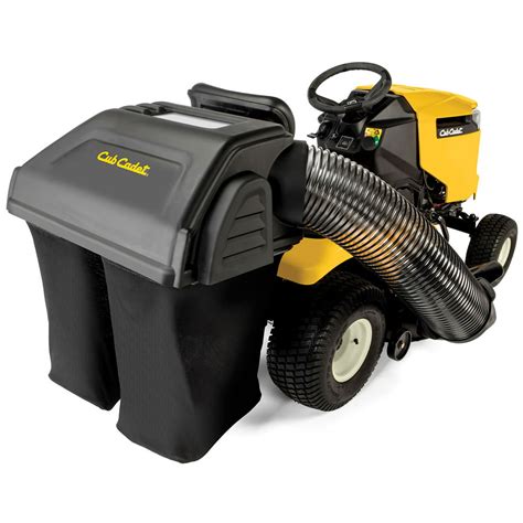 Cub cadet bagger xt1. Fits Cub Cadet XT Enduro Series XT1 and XT2 series lawn tractors with 42 in. and 46 in. cutting decks. Includes three bags, chute, deflector, hood, mounting brackets and hardware. Superior bagging performance with a 10-bushel capacity. The easy-to-empty bags are made of heavy duty material and feature an integrated handle and a thermoform bottom. 