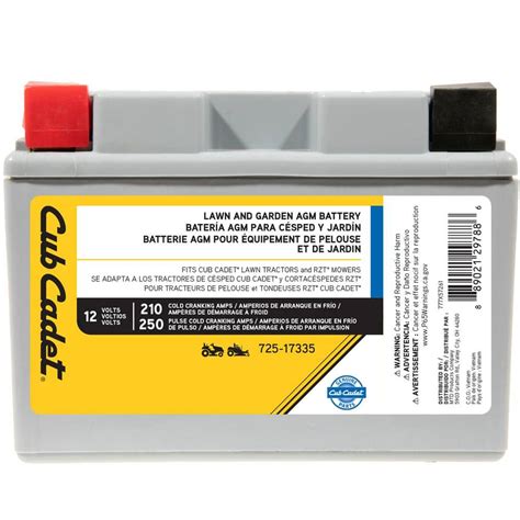 Cub cadet battery replacement. .  ...