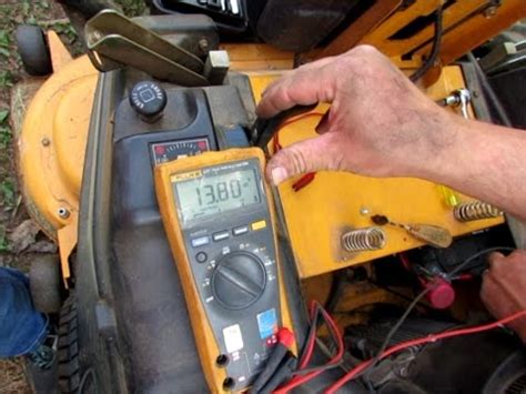 Cub cadet charging system troubleshooting.  The engine is a Kawasaki FR691...