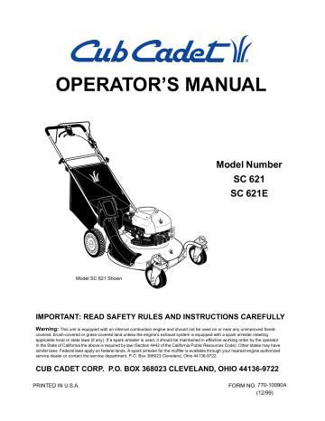 Cub cadet sc 621 engine manual. - 1999 2011 suzuki df40 50 manuale di riparazione fuoribordo 4 tempi.