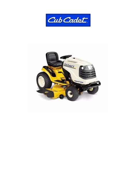 Cub cadet series 1000 lt1018 lt1022 hydrostatic lawn tractor operation maintenance service manual 1 download. - Repair manual howse 10 ft rotary mower.