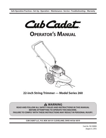 Cub cadet walk behind service manual. - Aircraft maintenance manual chapters list b737.