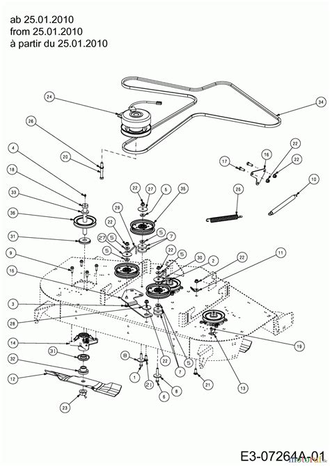 Mower Deck 48-Inch diagram and repair parts looku