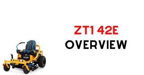 Cub cadet zt1 42e problems.  Specialities include: Agriculture and Farm...